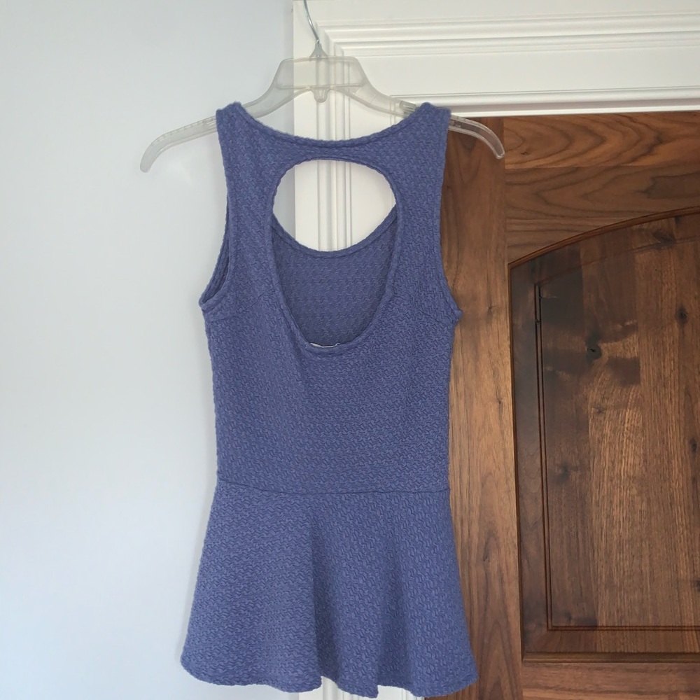 Tank top with open back